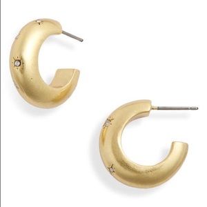 Madewell Lightburst Chunky Small Hoop Earrings